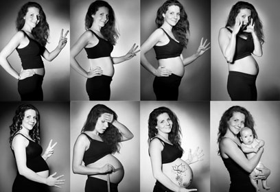 Welp Pregnancy photo collage | EasyCollage HB-17