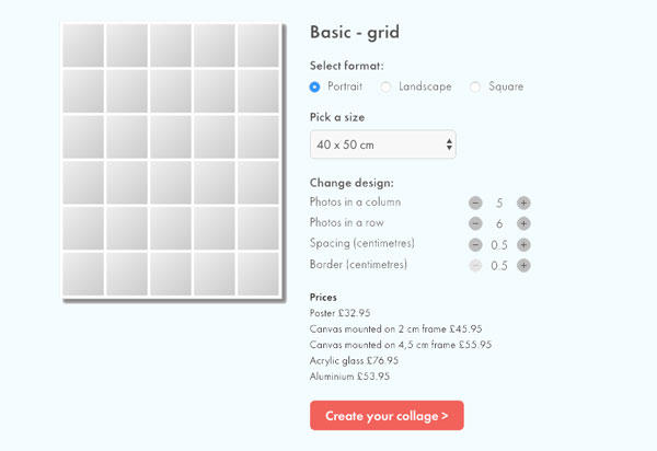 Choose Basic Collage Design